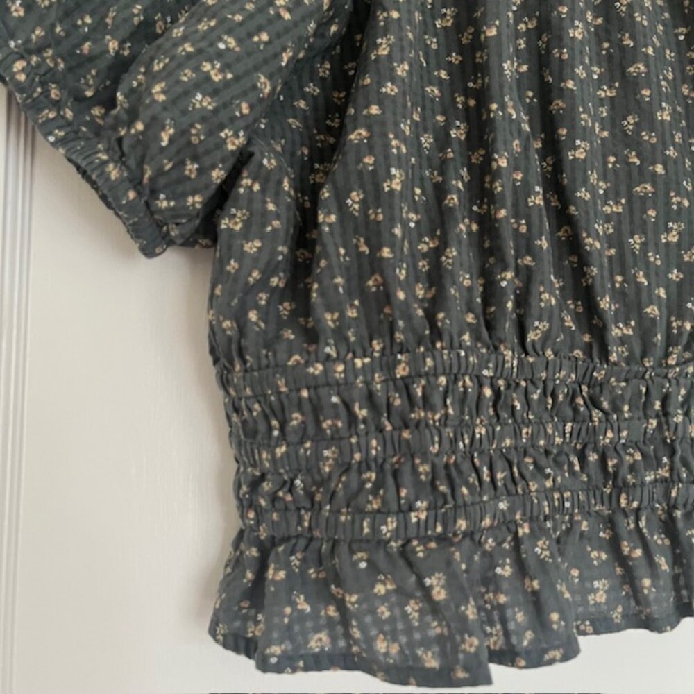 Madewell Manon Cotton Voile Top in Architect Green | Size Large - Picture 8 of 10